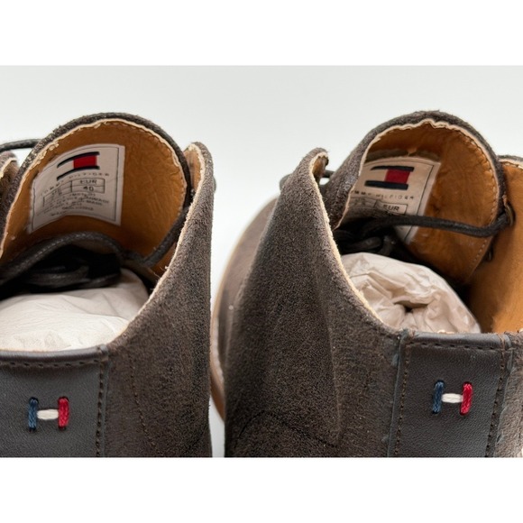 Tommy Hilfiger Men\'s‎ Size 7 1/2 Dark Brown Chukka Boots Desert Shoes New 0062 main image 7